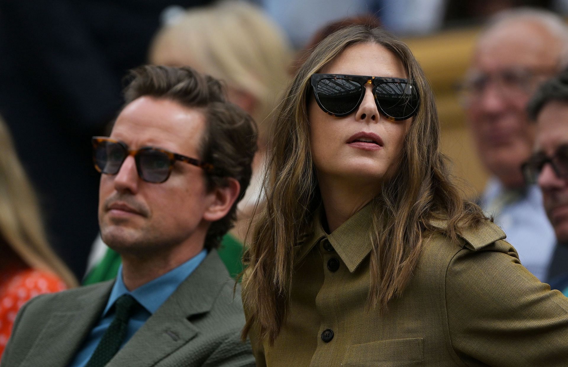 In Picture: Alexander Gilkes and Maria Sharapova during the 2024 Wimbledon Championships (Source: Getty)